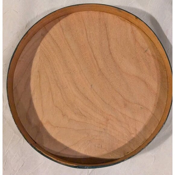 Norwegian Rosemaling Wooden Box Roses Round Lid Flowers Handpainted Signed Vtg - Picture 16 of 16